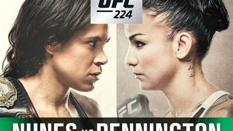 UFC 224 poster released for ‘Nunes vs Pennington’ on May 12 in Brazil ...