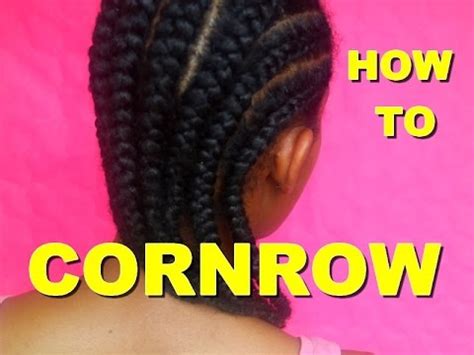 How to cornrow your own hair for beginners - REQUESTED Tutorial ️Jah-nette - YouTube