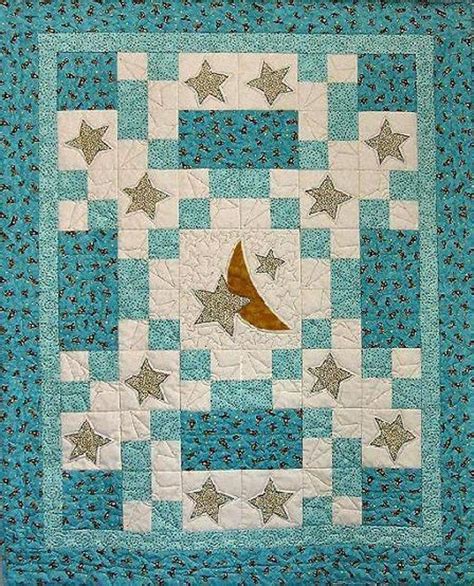 The Moon & Stars Quilt in 2020 | Quilts, Baby boy quilts, History of quilting