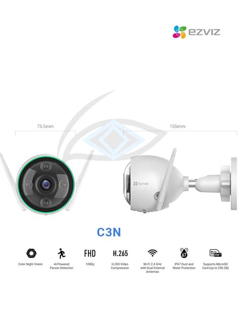 C3N EZVIZ C3N 1080P Outdoor IP Camera - Color Night Vision - Bali CCTV ...