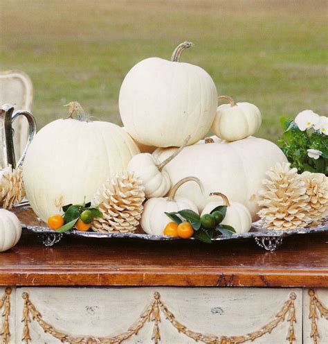 White pumpkin decor, White pumpkins, Pumpkin decorating