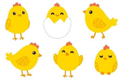 Cute baby chickens + patterns | Baby chickens, Cartoon chicken, Chicken ...