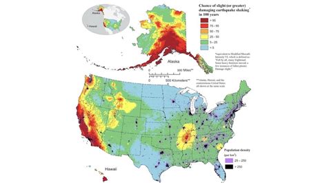 New USGS Map Shows Where Damaging Earthquakes Are Most Likely To Occur ...