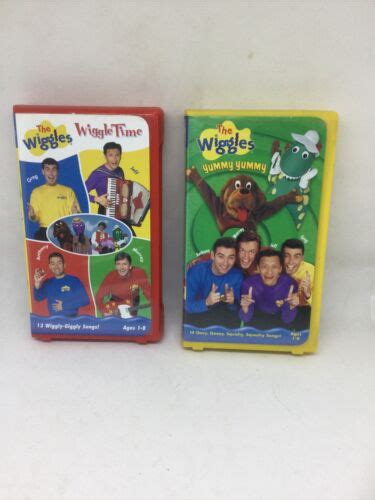 THE WIGGLES Wiggle Time & Yummy Yummy VHS Lot Colored Clamshells 45986025128 | eBay