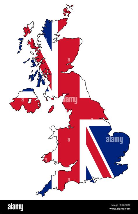 England Map Flag