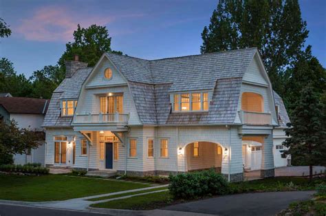 Beautiful dutch gambrel shingle-style lake cottage in Minnesota ...