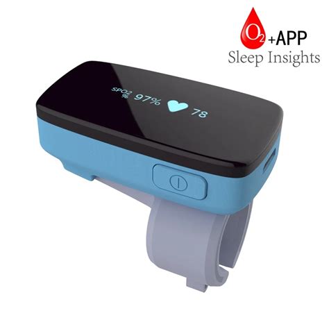 Sleep Monitor Finger Pulse Oximeter Alarm Oxygen Heart Rate O2 Anti Snoring Wireless Blutooth ...