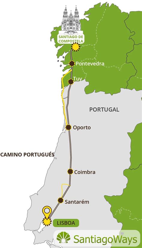 The Camino Portugues. Routes, Stages & Map | [Official Santiago Ways]