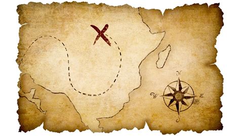 Treasure Map Cartoon Transparent (700x400), Png Download