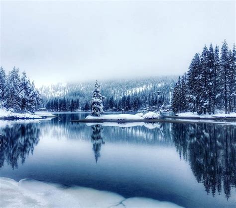 Pin by Jadzia on aesthetic | Tahoe winter, Lake tahoe winter, Winter lake