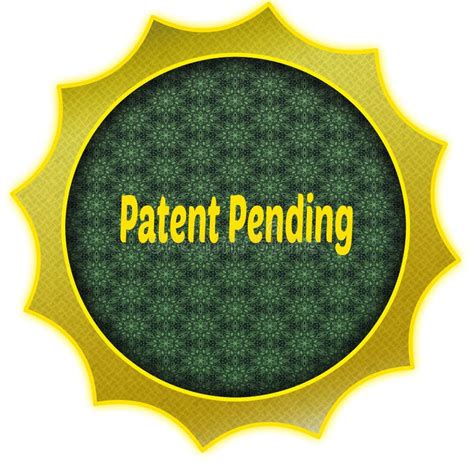 Golden PATENT PENDING Award Stamp Stock Vector - Illustration of label, vector: 138605845