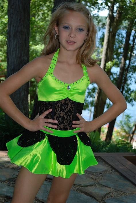 Custom Competition dance costume, lime & black, CM or CL, jazz, tap ...