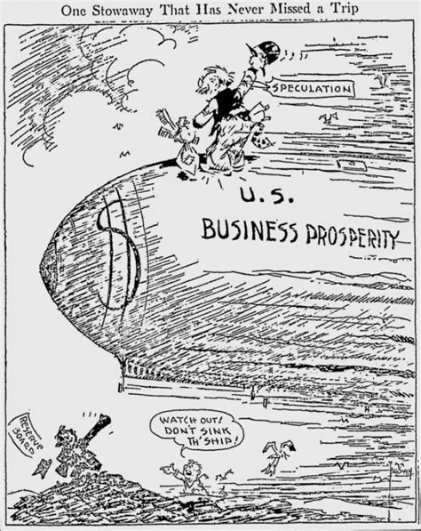 Stock Market Crash Political Cartoons 1929