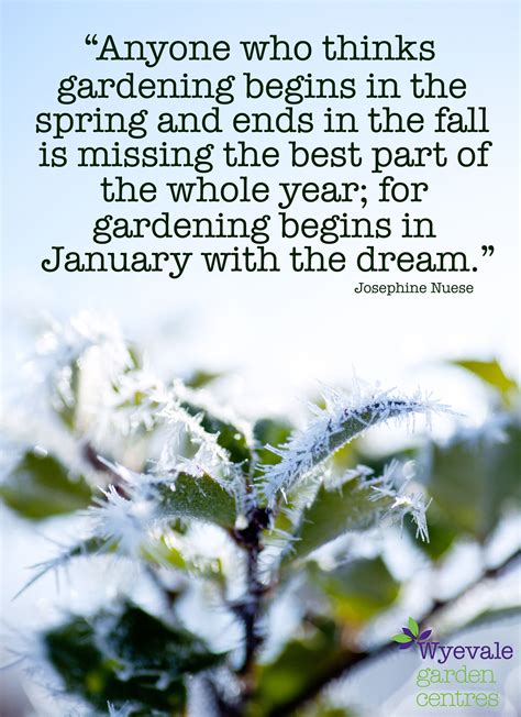 "Anyone who thinks gardening begins in the spring and ends in the fall is missing the best part ...