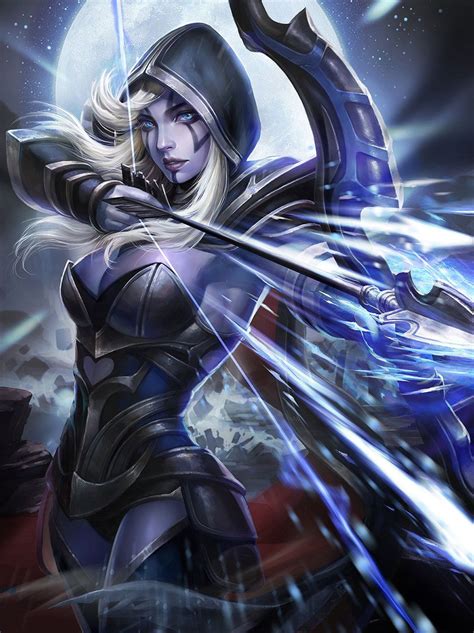 Drow Ranger, Yangjie Du | Dota 2 wallpaper, Concept art characters ...