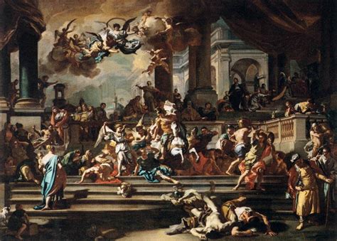 Expulsion of Heliodorus from the Temple Painting | Francesco Solimena Oil Paintings