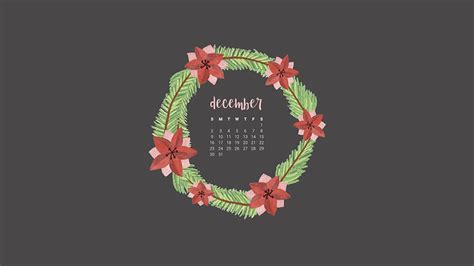 FREE december desktop wallpaper calendars – 10 design options!