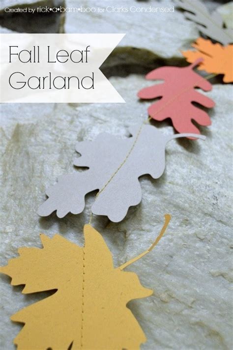 Silhouette Fall Leaf Garland