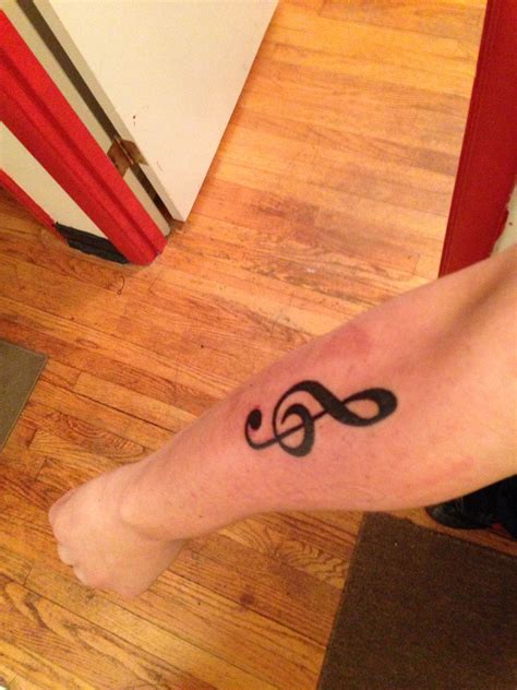 Treble clef | Infinity tattoo, Tattoos, Tatting