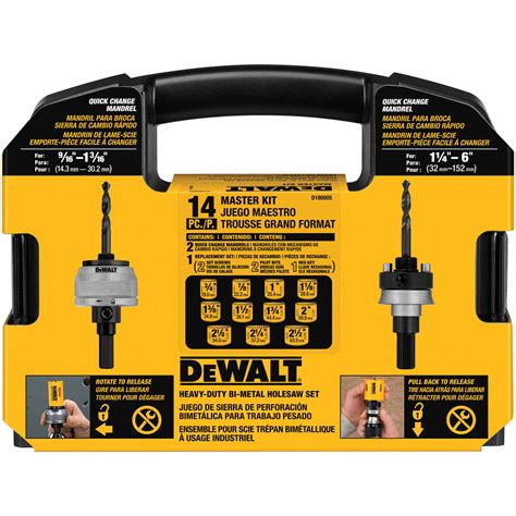 DeWalt D180005 14 Piece Master Hole Saw Kit