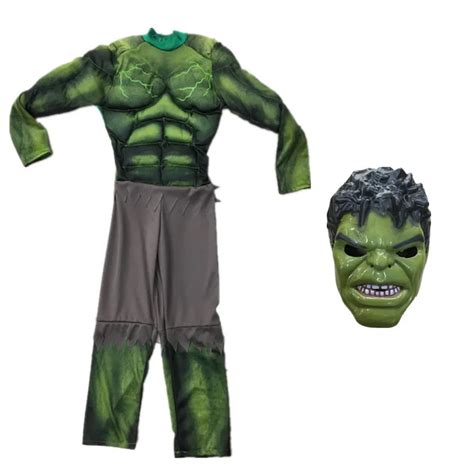 hallowee new year christmas carnival Superheroes Avengers green the incredible hulk costume ...