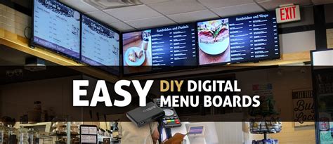 Easy DIY Digital Menu Boards for Restaurants & Foodservice