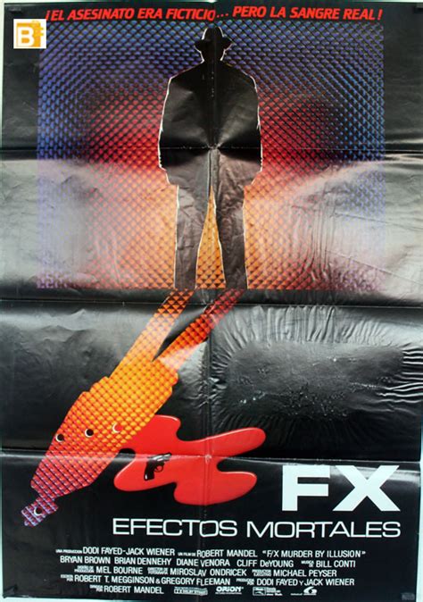 "FX EFECTOS MORTALES" MOVIE POSTER - "F/X" MOVIE POSTER