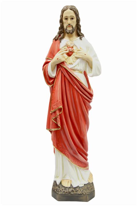 33 Inch Sacred Heart of Jesus Christ Catholic Statue Sculpture Vittori – Shop Italian Statues