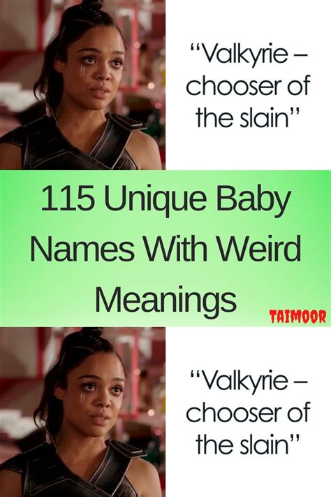 115 unique baby names with weird meanings – Artofit