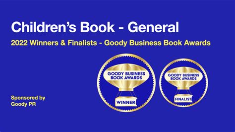 2022 Award for Children's Book - General - Goody Business Book Awards