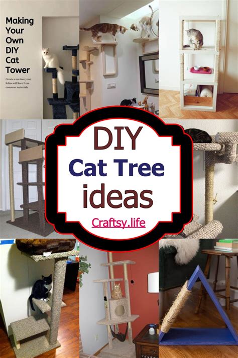 24 DIY Cat Tree Ideas - Craftsy