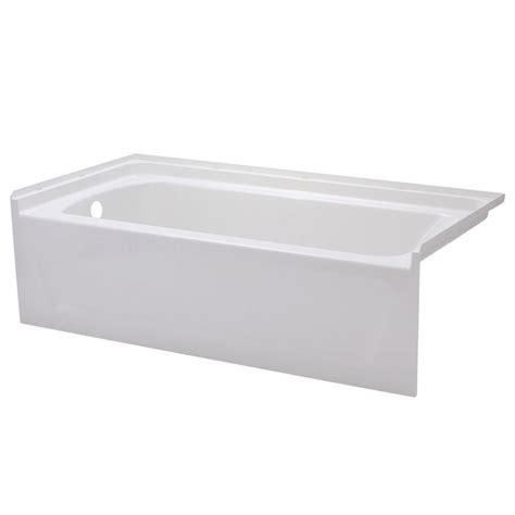 STERLING Ensemble 5 ft. Left Drain Bathtub in White-71171110-0 - The Home Depot