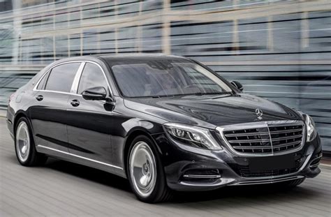 Mercedes S-Class Black Exterior Moving on the Road - aspen limousine ...