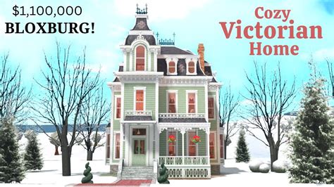 Bloxburg - Cozy New England Victorian Home | Tour and Speedbuild Part 1 - YouTube