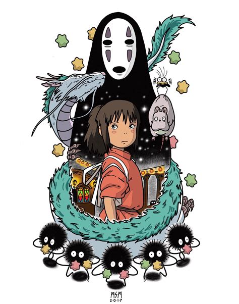 Spirited Away | Etsy | Ghibli tattoo, Studio ghibli tattoo, Ghibli art