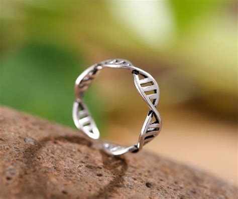 DNA Ring Silver Plated - Etsy