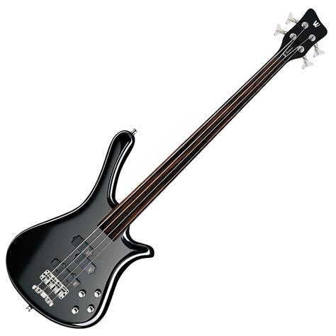 DISC Warwick Rockbass Fortress 4-String Fretless Bass, Black at Gear4music