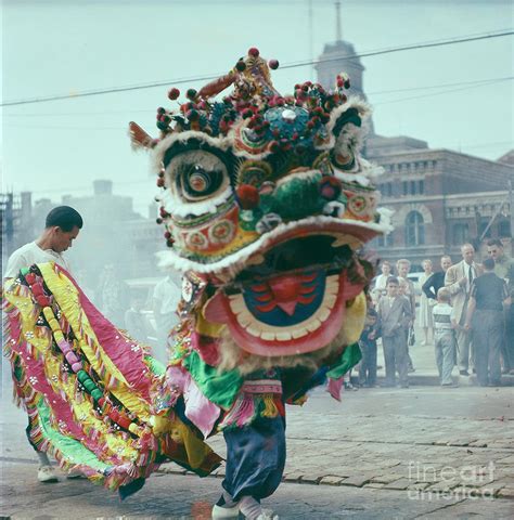 Lion Dance Photograph by Vintage Photography