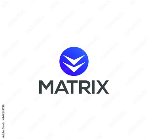 matrix logo with a symbol. matrix company brand logo. Stock Vector ...