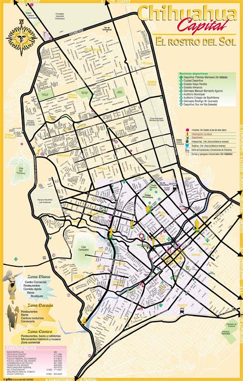 Map of the city of Chihuahua - Full size | Gifex