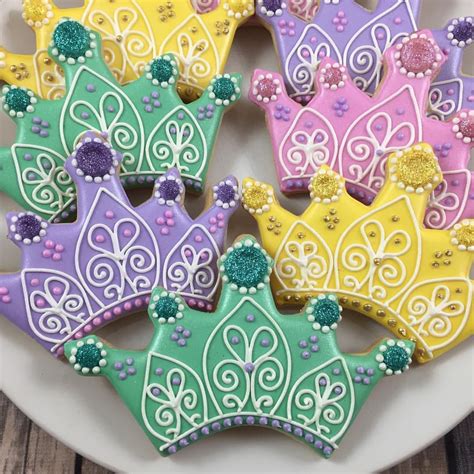 Whoo's Bakery? on Instagram: “Tiara Cookies for a little princess turning 4. #princesscookies # ...