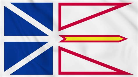 Newfoundland flag animated 4k. 25313653 Stock Video at Vecteezy