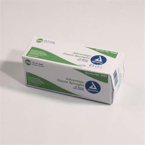 Advantage 2" X 2" Non-Sterile 8-Ply Surgical Sponges - HomeCare ...