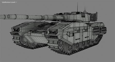 Futuristic tank 3D - TurboSquid 1198654