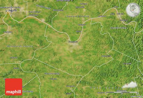 Satellite Map of Daviess County