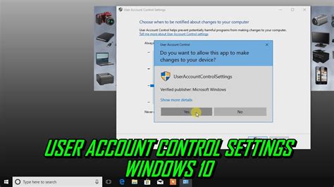 How to Change User Account Control Settings Windows 10 | ปิด user account control windows 10 ...