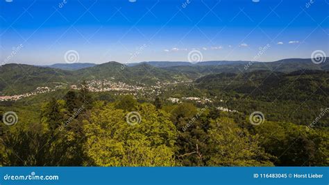 View of Baden-Baden and the Black Forest_Baden Wuerttemberg, Ger Stock ...