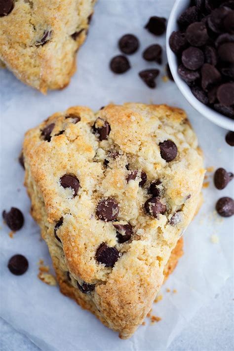 Chocolate Chip Scones Recipe- Two Peas & Their Pod