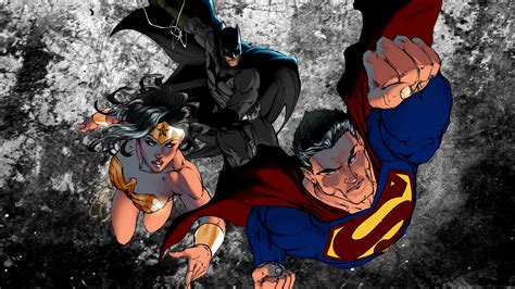 Batman Superman Wonder Woman Dc Comic Art Wallpaper,HD Superheroes ...