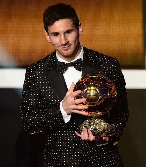 He did it again! Messi attends FIFA Ballon D’Or in shiny burgundy suit ...